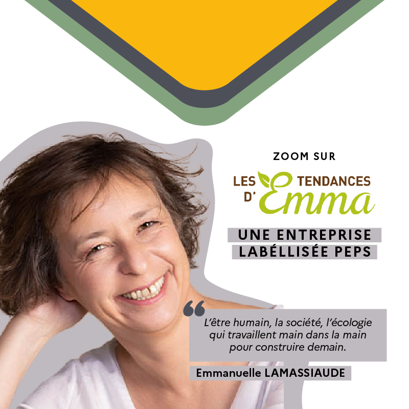 Emmanuelle Lamassiaude créatrice des Tendances d'Emma revient sur la création de son entreprise et l'obtention du label PePs (produit.s en prison).
