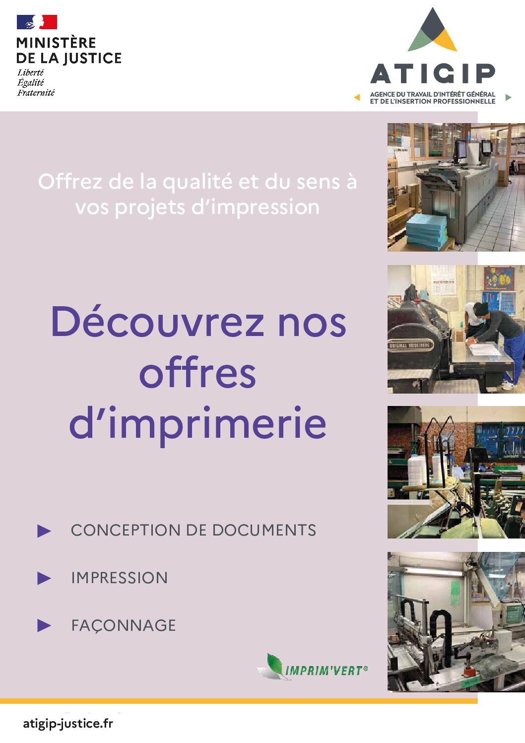 Plaquette imprimerie