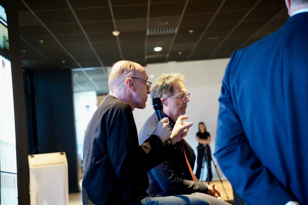Giorgio Leggieri et Roberto Bezzi aux Rencontres de l'Atigip (crédits : Atigip).